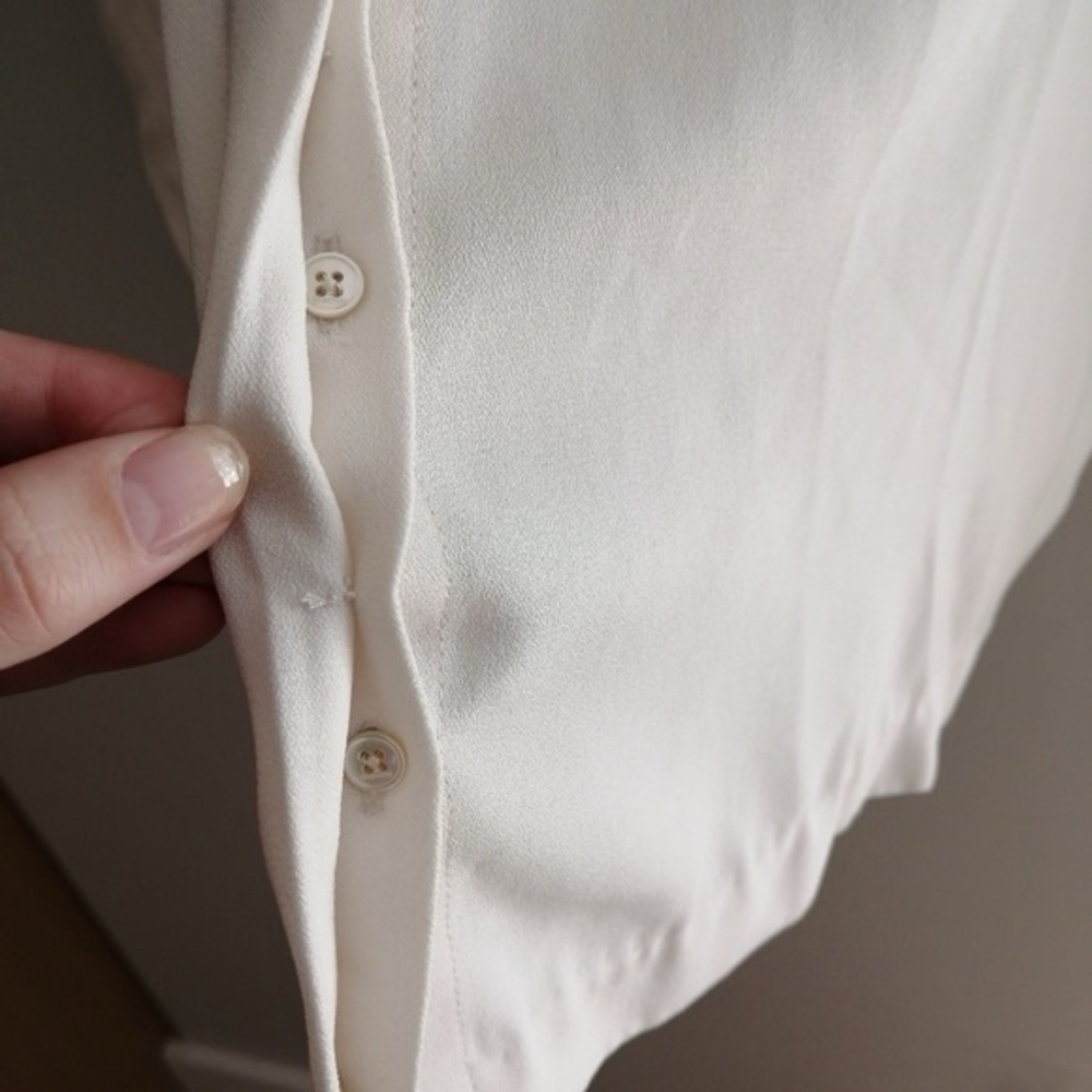 Aritzia Babaton Howard Tunic Short Sleeve Crepe Fabric Button Up Oversized XS - Picture 8 of 14